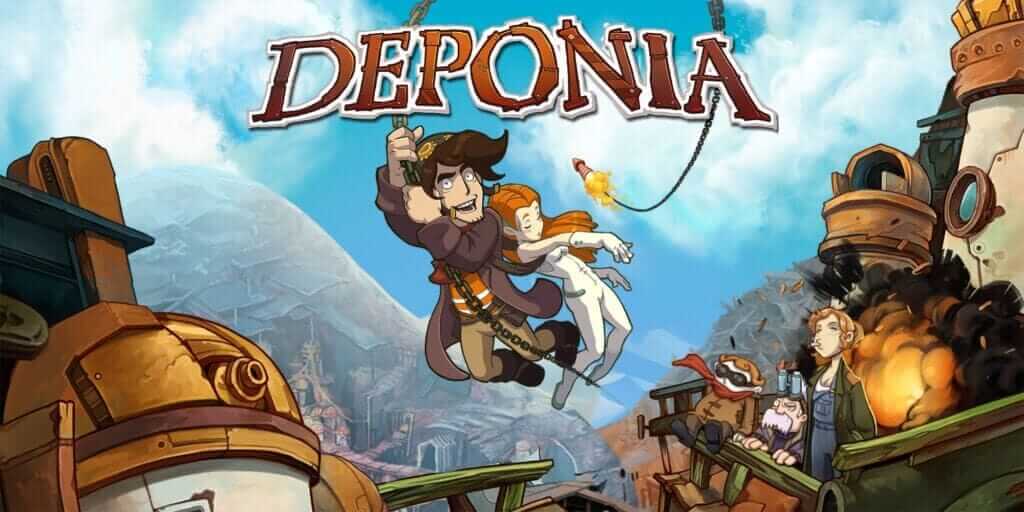 Portada del videojuego Deponia, guía de Platino fácil y rápido en rebajas de PlayStation Store