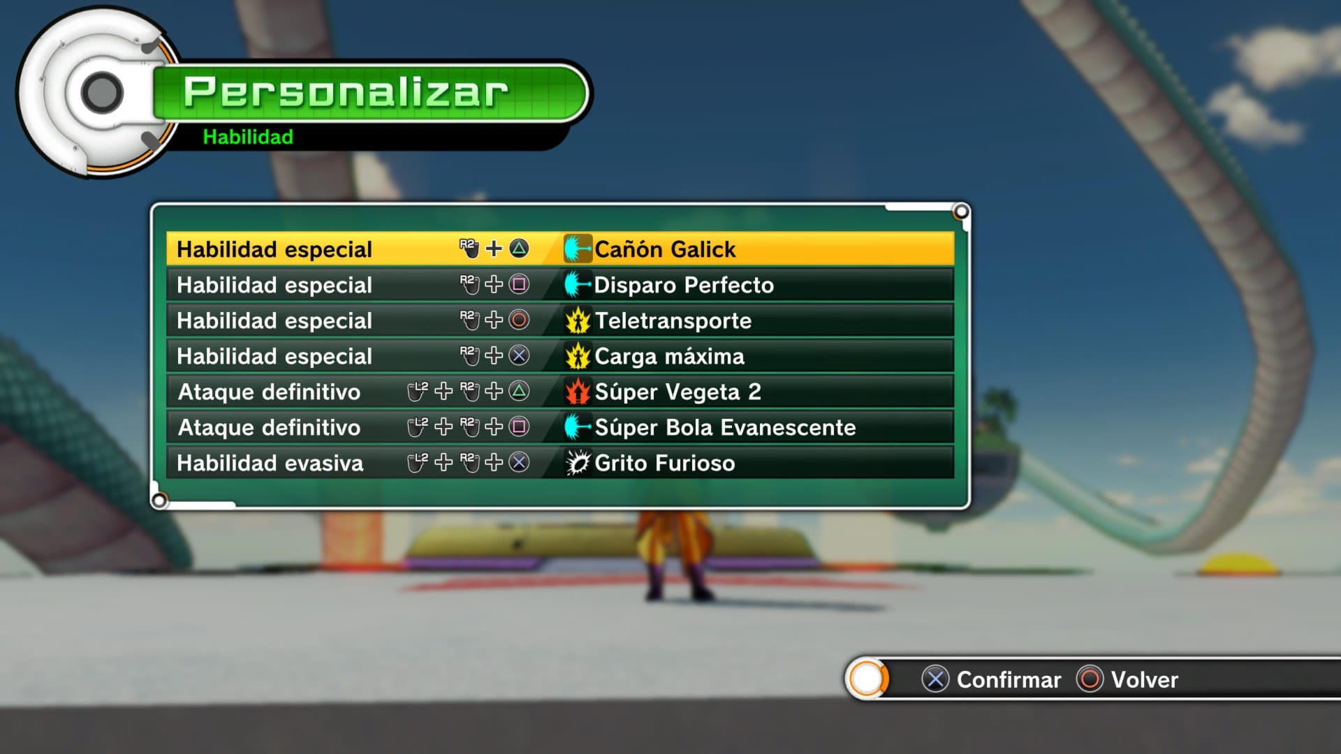 guia de trofeos dragon ball xenoverse - habilidades equipadas