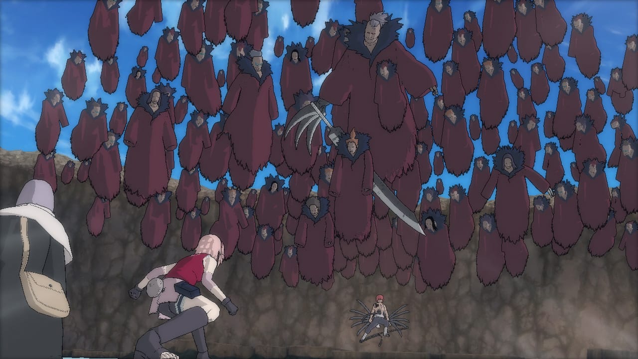 Combate contra marionetas Akatsuki en Naruto Ultimate Ninja Storm 2