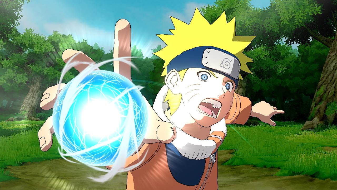 Naruto usando el Rasengan en combate - guía de trofeos Naruto Ultimate Ninja Storm