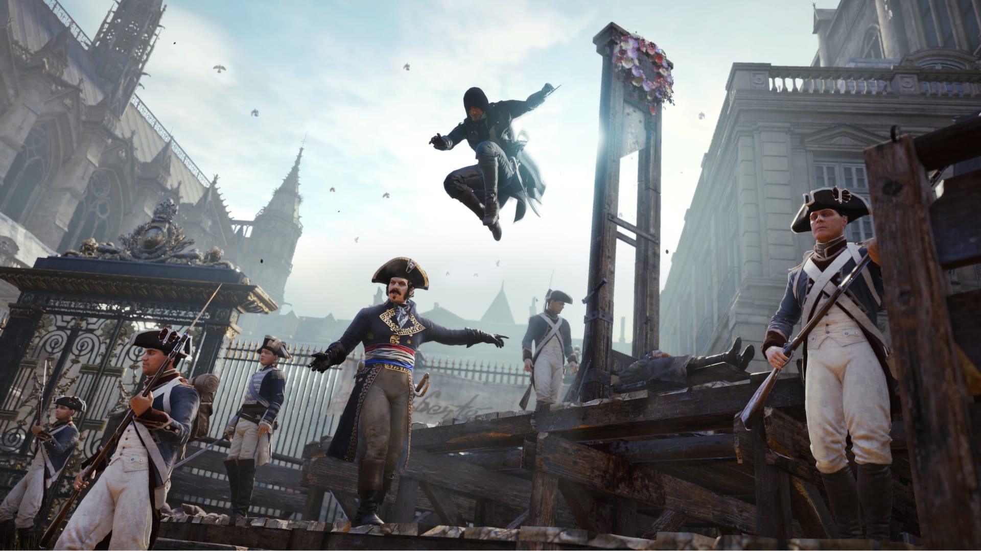 platino assassins creed unity - trofeo guillotinado