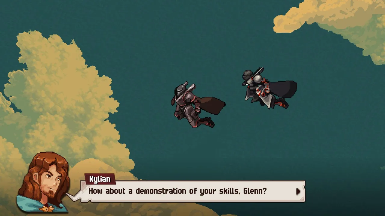 platino chained echoes - Glenn y Kylian al principio de la historia